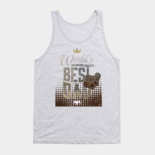 Brown World's Best Dad Tank Top